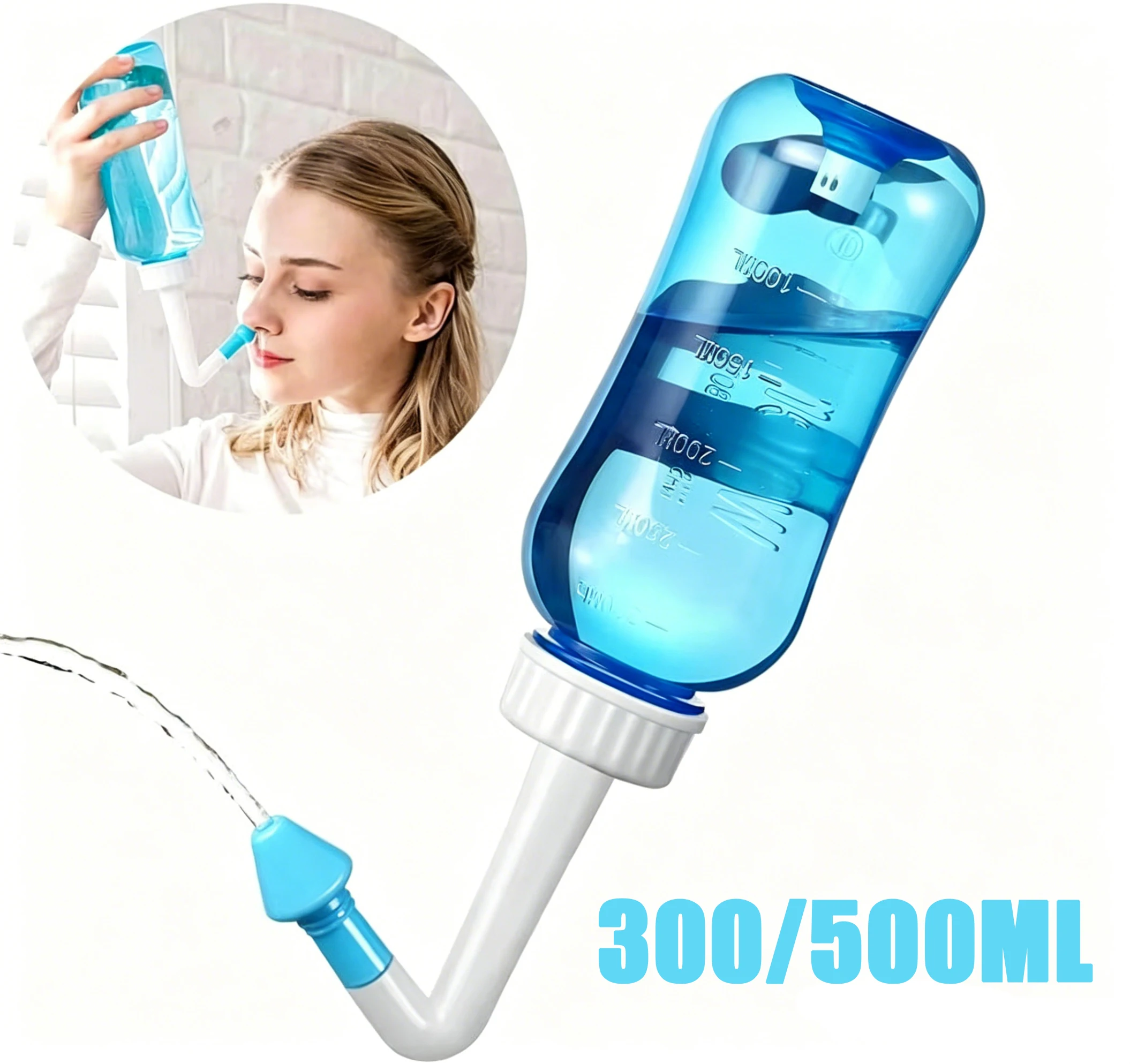 

300/500ML Nose Wash Cleaner Nasal Irrigator Rinse Bottle Nose Protector Avoid Allergic Rhinitis For Adults Children Neti Pots