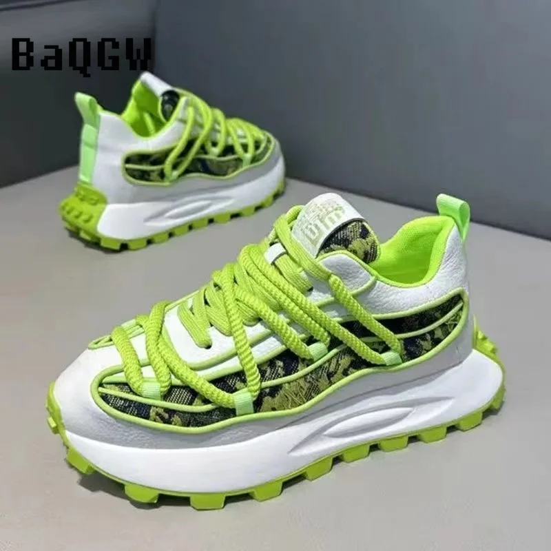 Men Luxury Designer Sneakers Shoes 2024 Spring Running Shoes Casual Sports Shoes for Men Chunky Males High Sole Sneakers