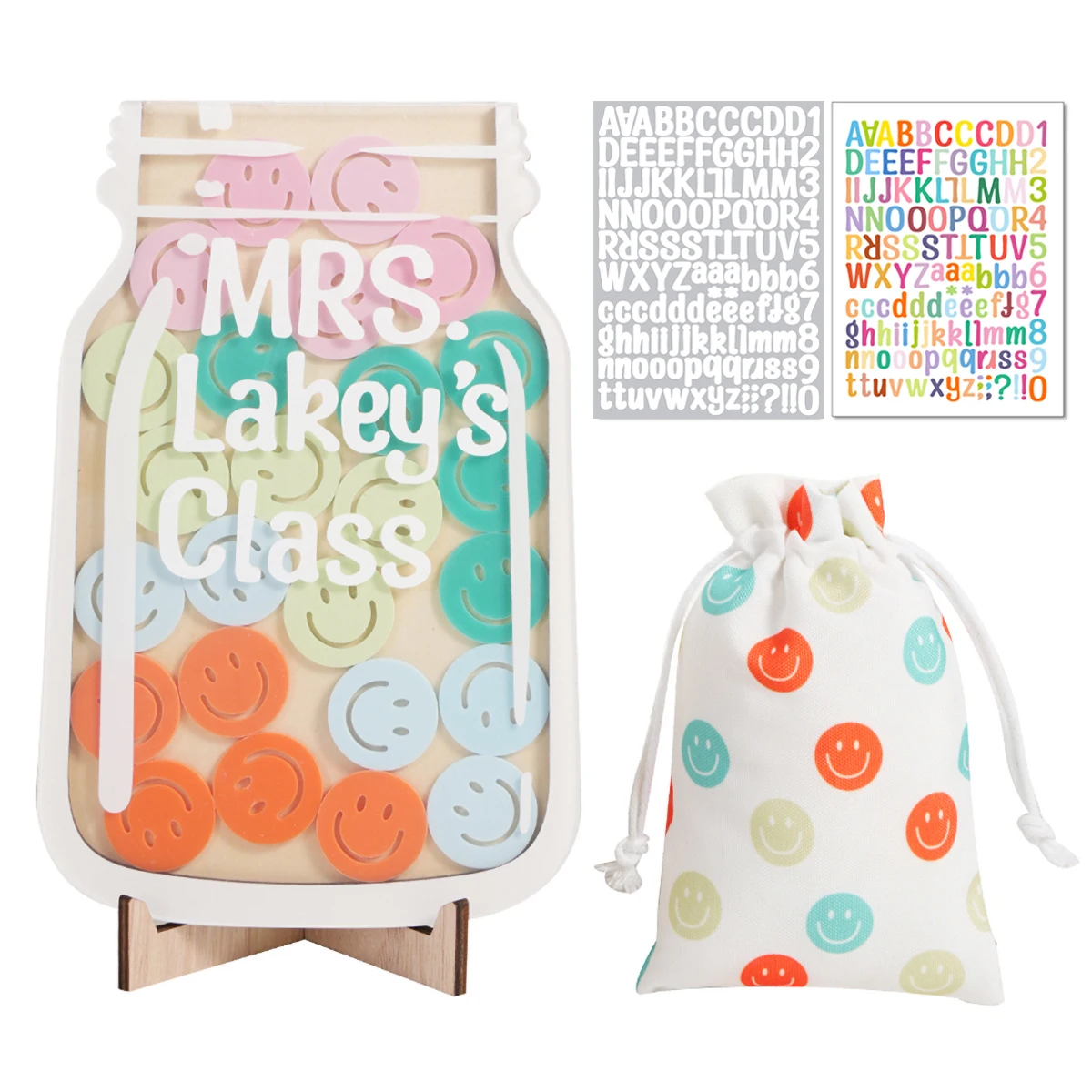 Reward Jar Go Back To School With Star 25Tokens For Children Kids Responsibility Award Magnetic Incentive Classroom Chore Chart