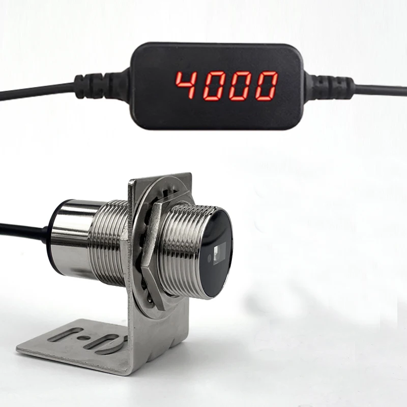 100mhz 1M-20M High precision infrared laser sensor distance measurement digital display sensing NPN+RS485 INdoor use