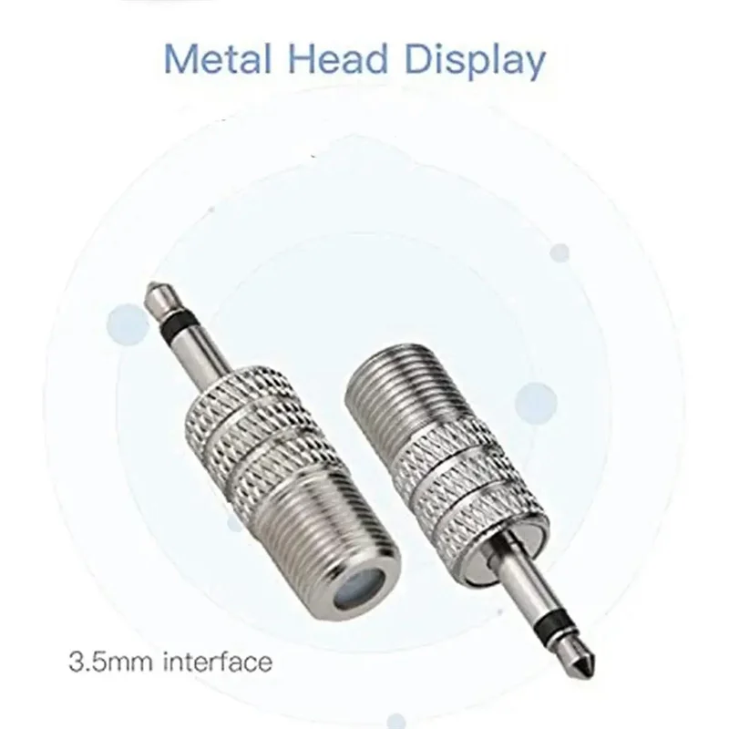 -A25M FM-radioantenne FM F-kop Schapenhoornantenne voor auto FM TV Radiostation 75 Ohm F Female naar TV3.5 Mono