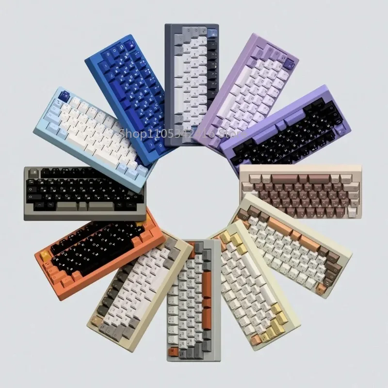 Tri-Mode Mechanical Keyboard Kit Wireless Bluetooth Gasket Mount Single Slot Design DIY Keyboard Kit for PC Computer Accessories