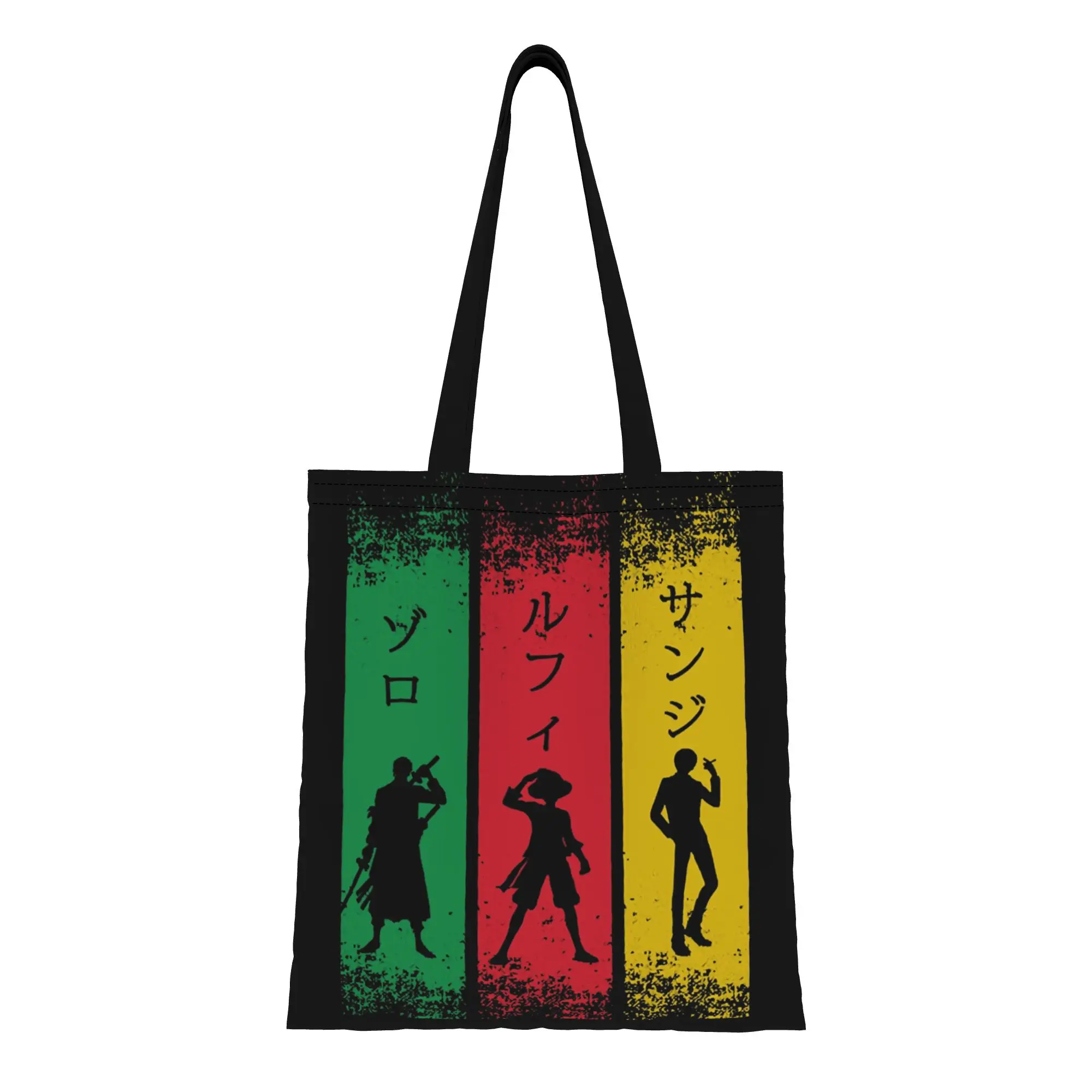 

Сезон «Снова в школу»: Красочная холщовая сумка-тоут One Piece, идеально подходящая для покупок, женская сумка с верхней ручкой.