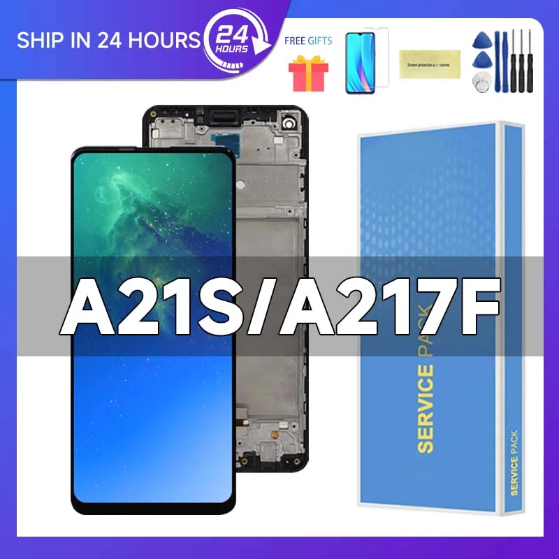 ЖК-дисплей A21S для Samsung 6,5 'для Ori A217F A217F/DS A217M A217N, сенсорный экран с дигитайзером в сборе, замена