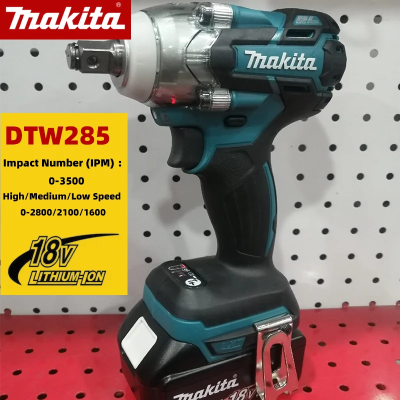 

Makita DTW285 Tools Impact Wrench Machine Brushless Cordless Electric Wrench High Torque Rechargable Tool Makita 18V Battery