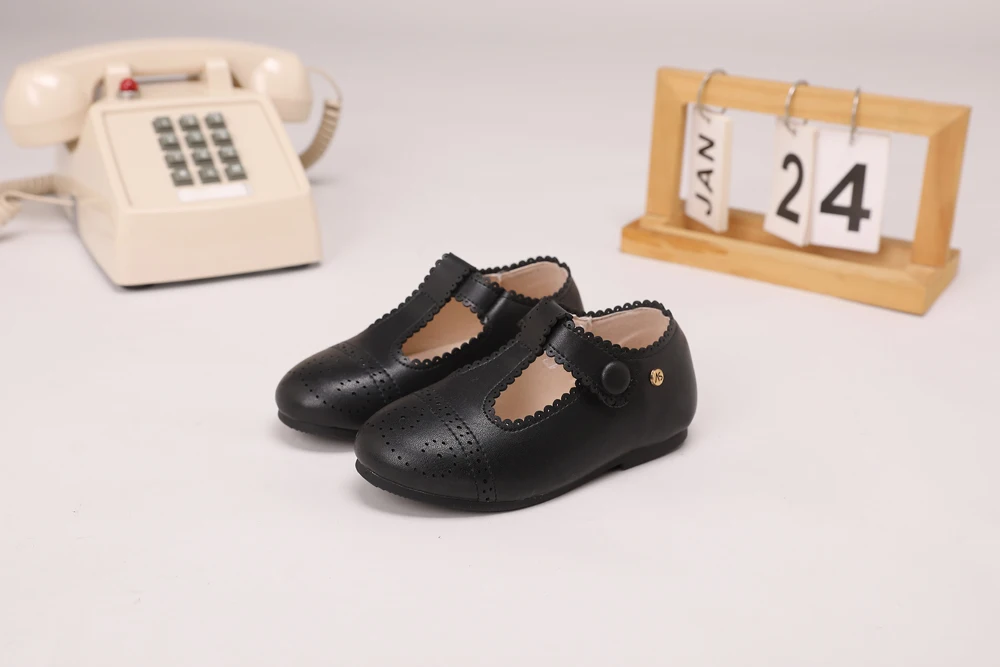 AS Kinderschuhe Marken-Kinderschuhe Baby Mädchen Lederschuhe Kleinkind Prinzessin Ballerinas Jungen Brogue Oxford Weiche Plateau Mary Jane Schuhe – Detail 7