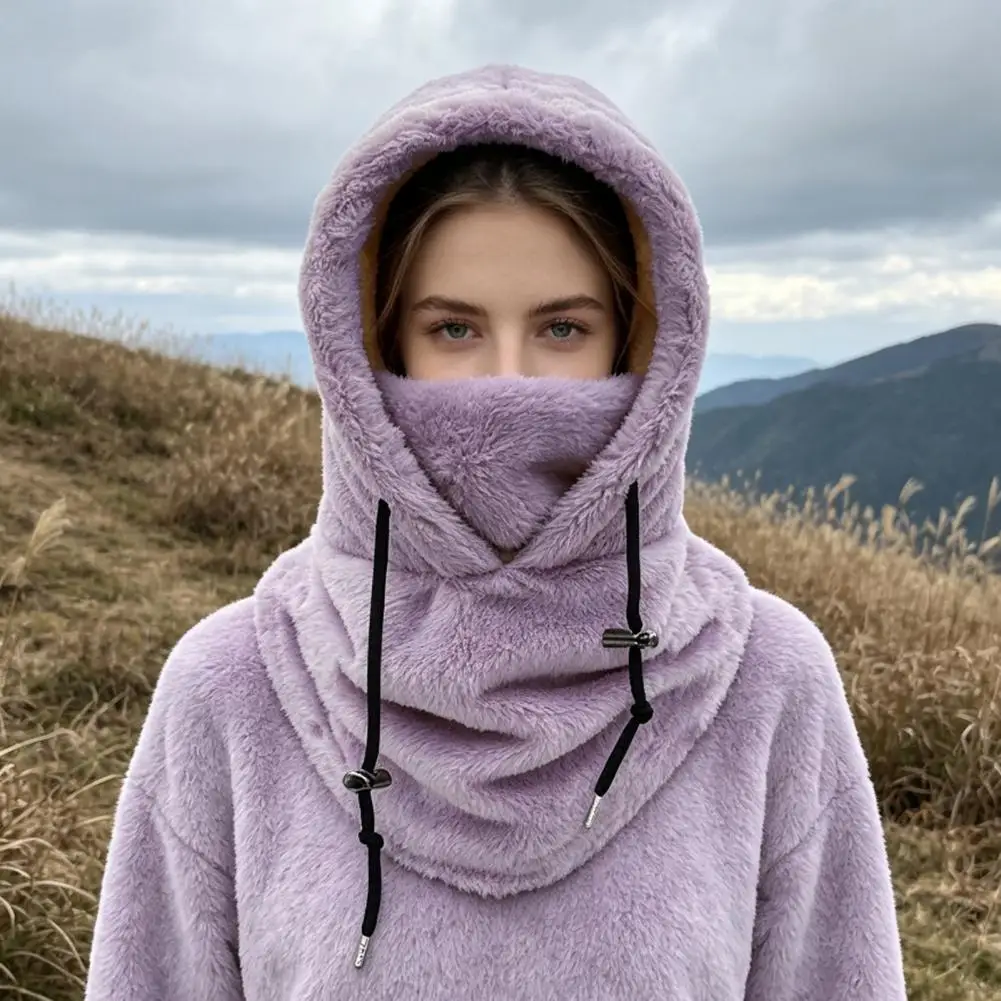 Winter Windproof Arctic Velvet Thermal Face Cover Comfortable Neck Warmer Outdoor Sports Cycling Cold Weather Balaclava