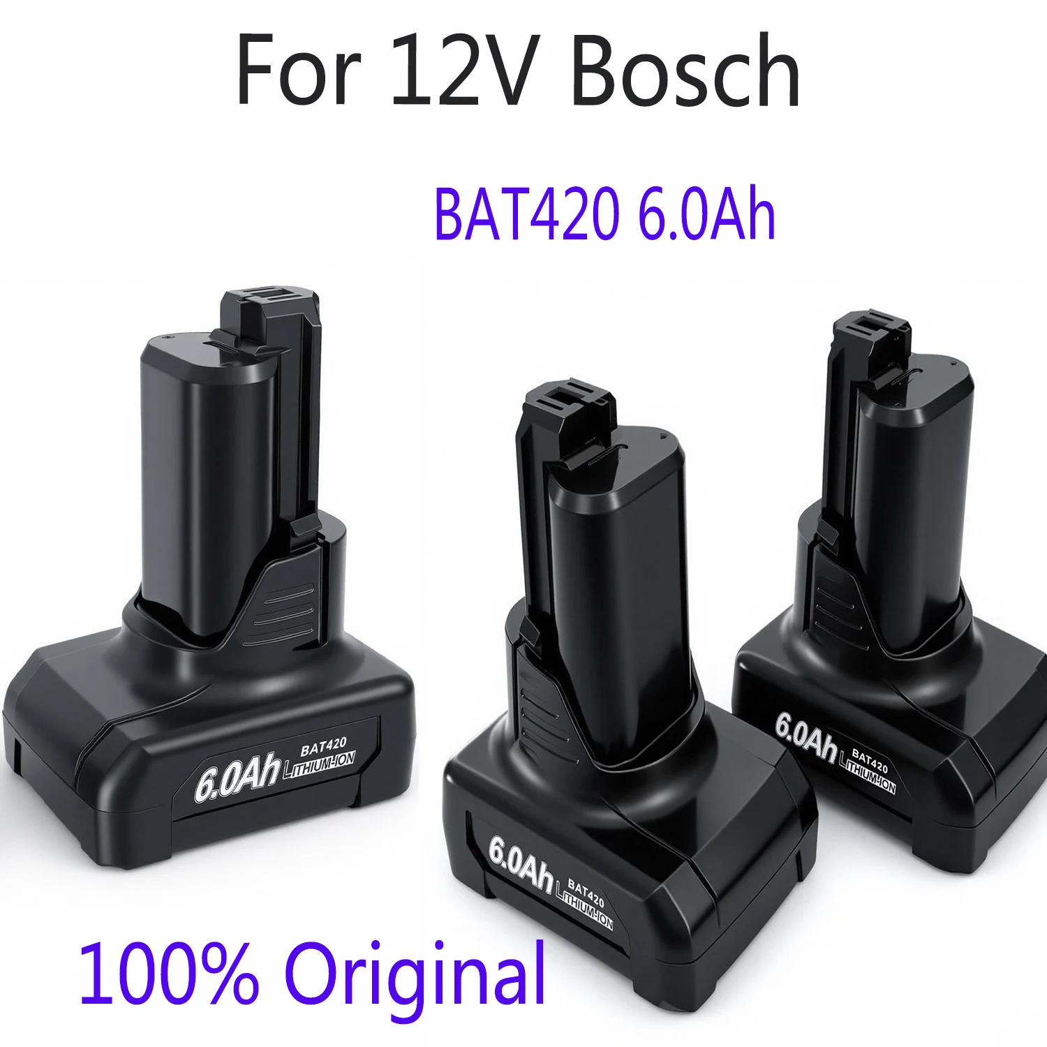 

12 В литий-ионный аккумулятор BAT420, сменный аккумулятор 6000 мАч для Bosch BAT420 BAT411 BAT412 BAT413 BAT414 10,8 В, аккумулятор для беспроводных электроинструментов
