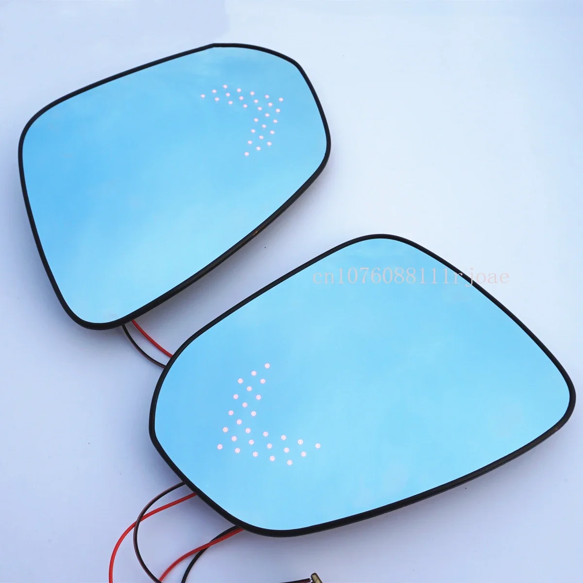 

2Pcs Blue Mirror Glass Heated Angle Wide Glare Proof LED Turn Signal for TOYOTA VELLFIRE ALPHARD HARRIER ESQUIRE NOAH VOXY ZRR80