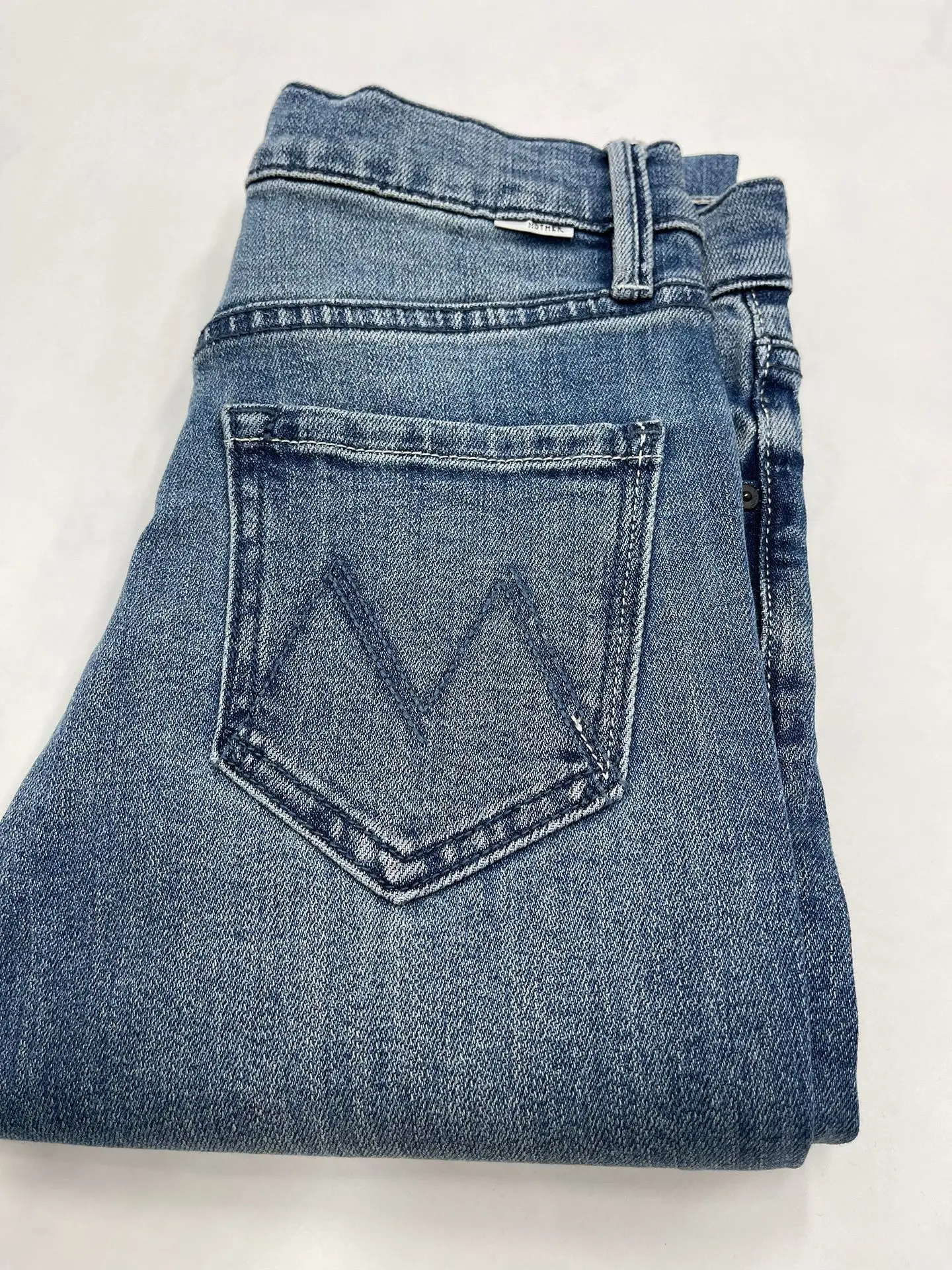 Slim-fit jeans met hoge taille Dames Casual Faion Denim Enkellange herfstcollectie 2023. Andere merk Premium damesjeans