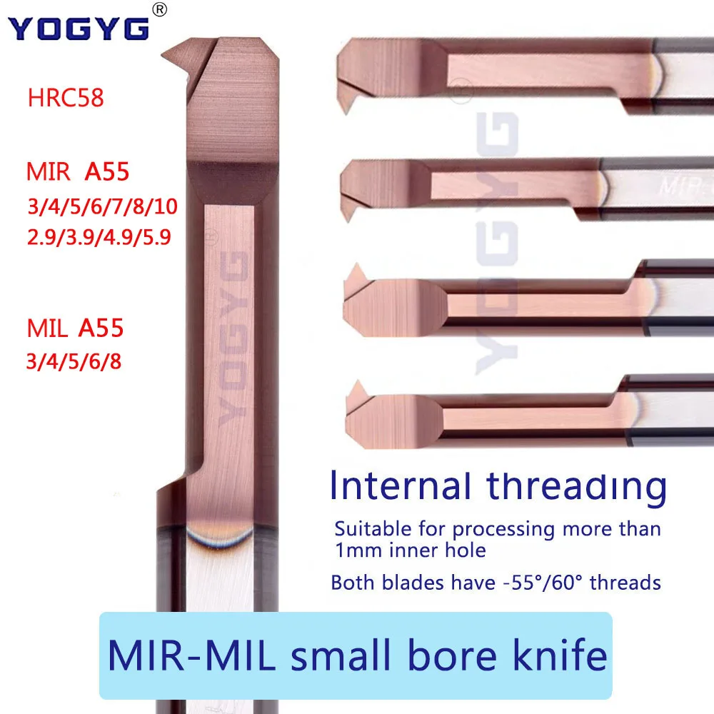 MIR MIL A55 ثقب صغير موضوع مملة أداة MIR3 MIR4 MIR5 MIR6 MIR8 L10 L15 L22 L30 قطر صغير كربيد الموضوع أداة عمود تخريم