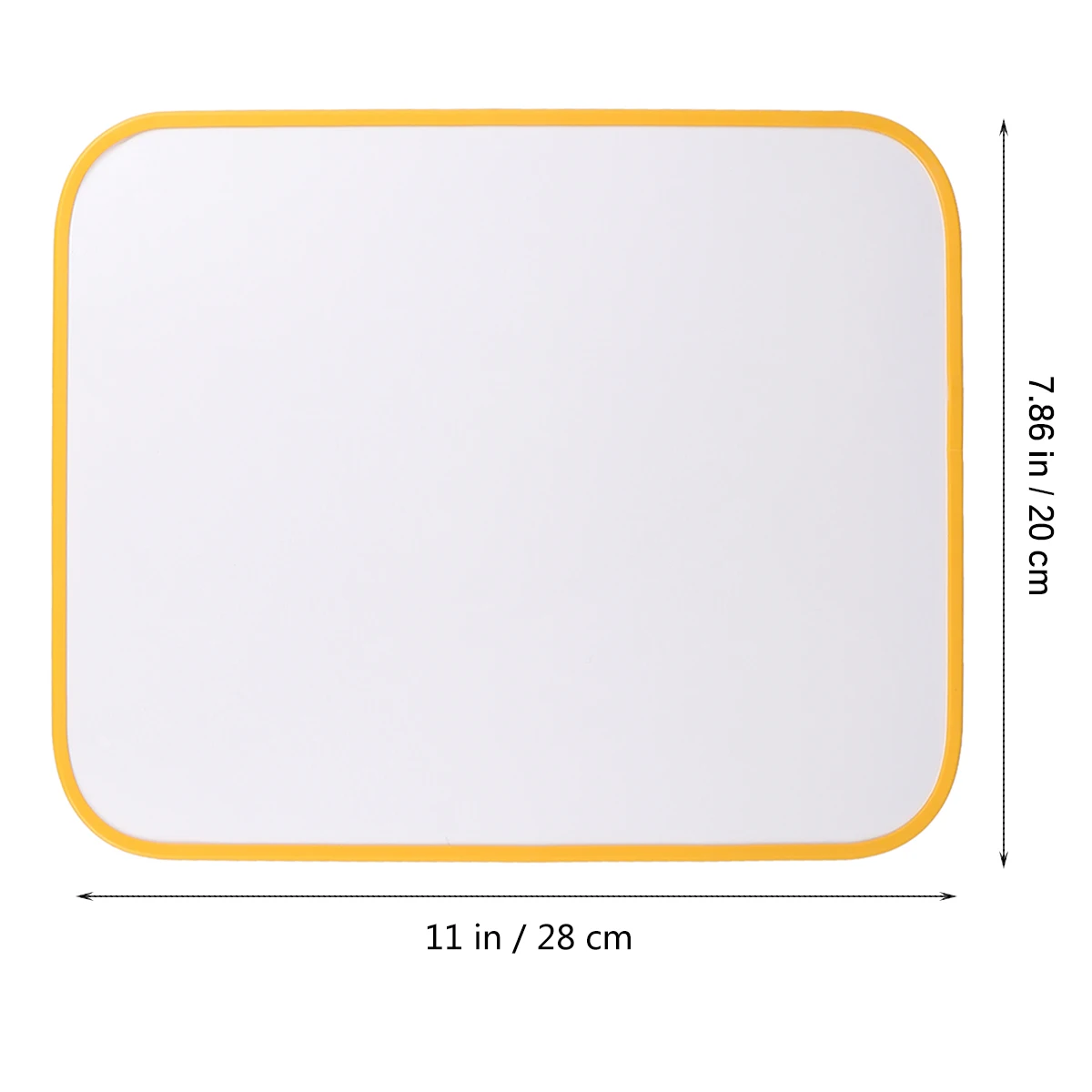 

1Pcs 21x28cm Yellow Magnetic Whiteboard Plastic and Metal Material for Home School Office Creative Learning