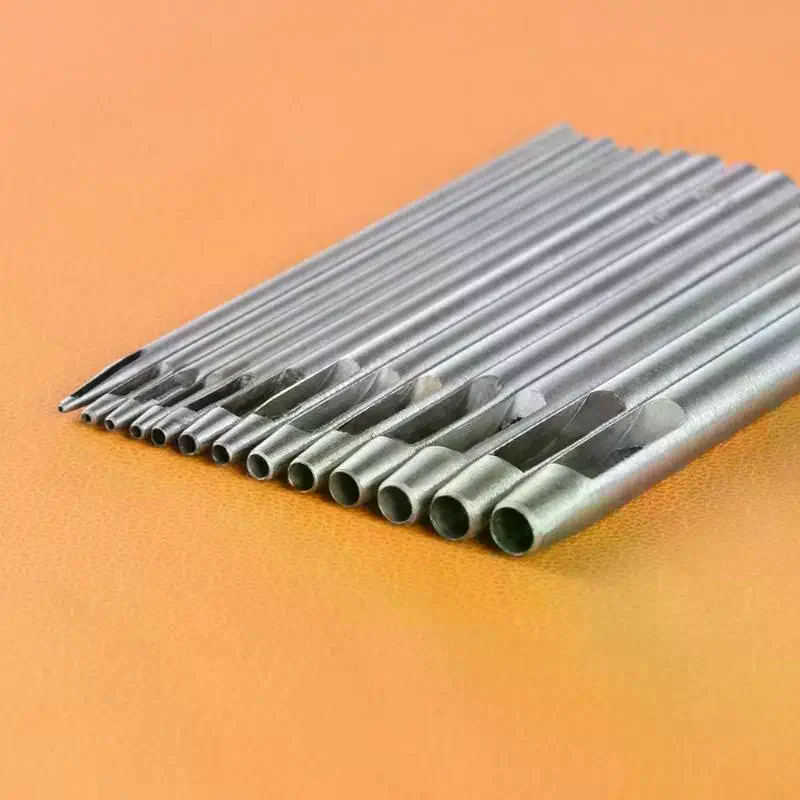 

6Pcs/Set Leather Hole Punching Tools Hollow Round Hole Puncher Clothing Sewing Leathercraft Accessories Drilling Puncher Kit
