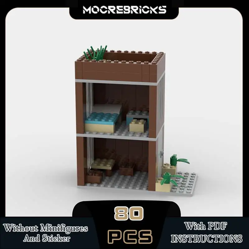 선반 모델 모듈 형 조립 MOC 빌딩 블록 도시 보도 화분 유형 기술 벽돌 성인 장난감 크리스마스 선물