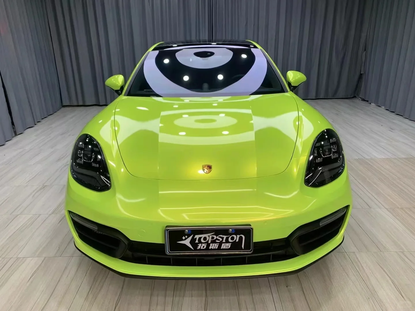 1.52*18M Car Wrap Vinyl Full Body Fantastic Coral Gold Fluorescent Yellow Car Film Color Changing Vinyl Wrap Car Stickers
