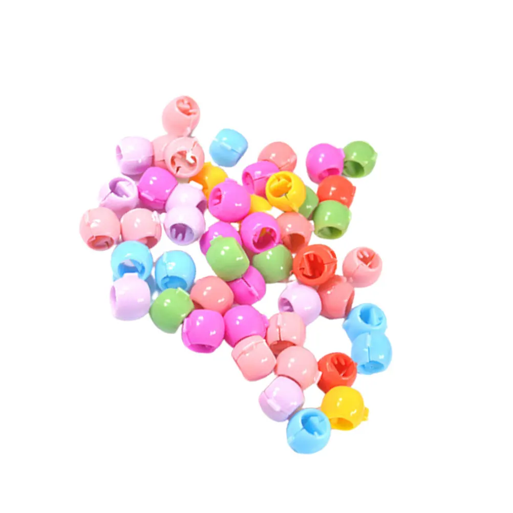 

50pcs Hairpin Headgear Mini Round Buckle Clips for Kids Girls Fashion Jewelry Lightweight Colored Beads Barrettes Hair Styles