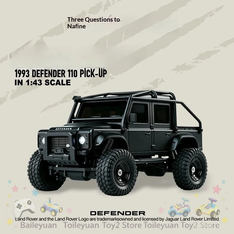 New Wen Nanfeng Official Licensed Defender 1：10 Pick Up 1：43 Scale Rc Climbing Remote Control Off Road Vehicle Adult Gift