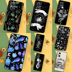 Occult Witchcraft Moon Gothic Witch Case For OPPO Reno 11F 10 Pro 4 5 6 7 8 Lite 4Z 5Z 8T OPPO Find X5 X6 Pro X2 X3 Neo Cover