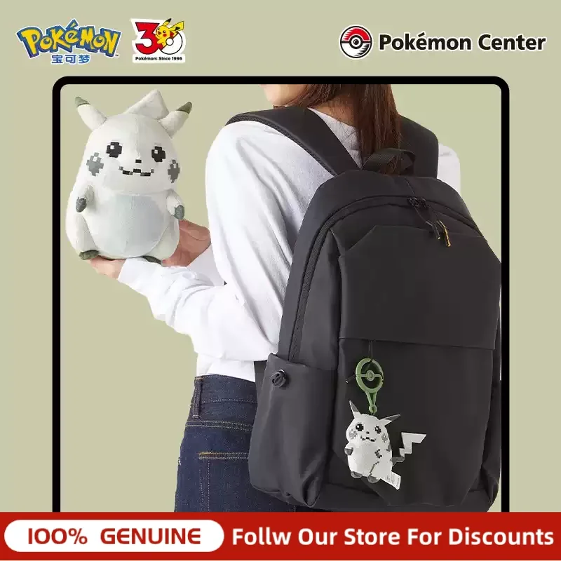 

Genuine Pokemon Center Original 30th Anniversary Pikachu Plush Bag Charm Stuffed Pendant Cute Decor Doll Trendy Collectible Cust