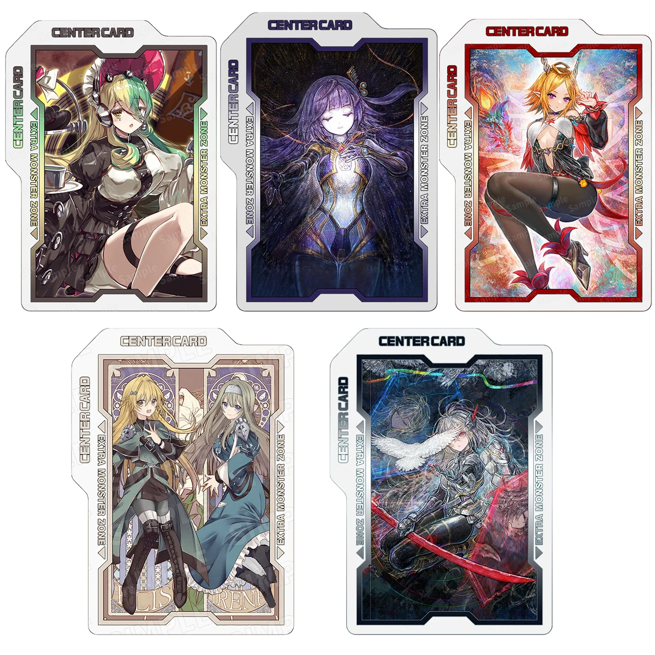 Yu-Gi-Oh! Kewl Tune Rotary Elfnote Lucina Divisor de Caja de Cartas de Juego de Acrílico Galatea-I The Orcust Automaton Field Center Card Toys