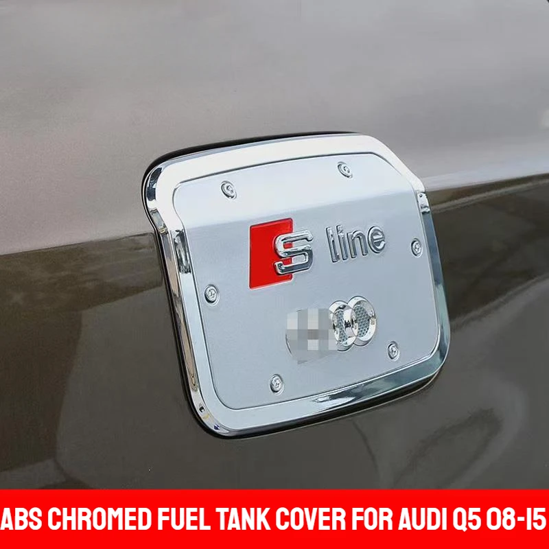 Fit For Audi Q5 Q5 Sline ABS Chromed Fuel Tank Cover Decoration Cover Trims ABS Plastic