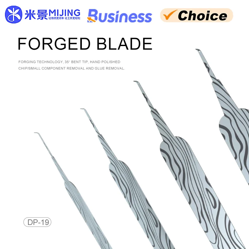 MIJING DP-18 DP-19 DP-08 5x Maintenance Blade Manual Polishing Disassembly Remove Adhesive Repair Blade Chip Disassembly Blade