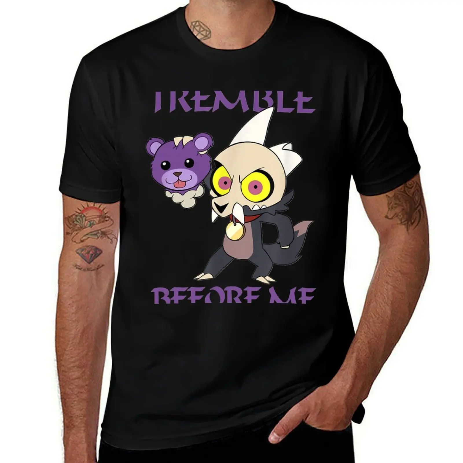 

Tremble Before Me T-Shirt luxury t-shirt plus size tops korean fashion black t shirts for men
