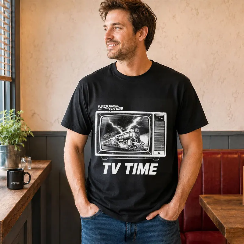 Back To The Future T‑Shirt Biff's Automotive Detailing Print Tees 0814 Hill Valley DeLorean 88MPH Time Machine Short Sleeve Tops