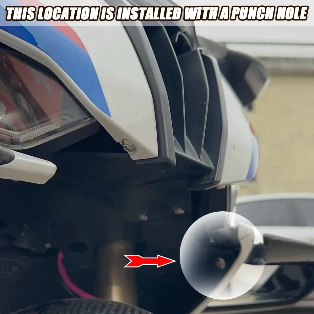For BMW S1000RR M1000RR 2019-2022 Motorcycle Modification Forward Air Lip Cover Fairing Front M1000RR 2019 2020 2021 2022