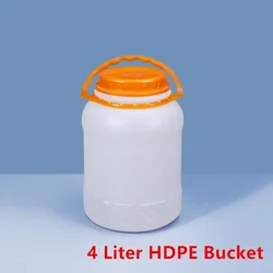 4 Liter Food Grade HDPE Plastic Bucket with Inner Cover Sealed Barrel Insect And Moisture Proof Home Storage Container for Food