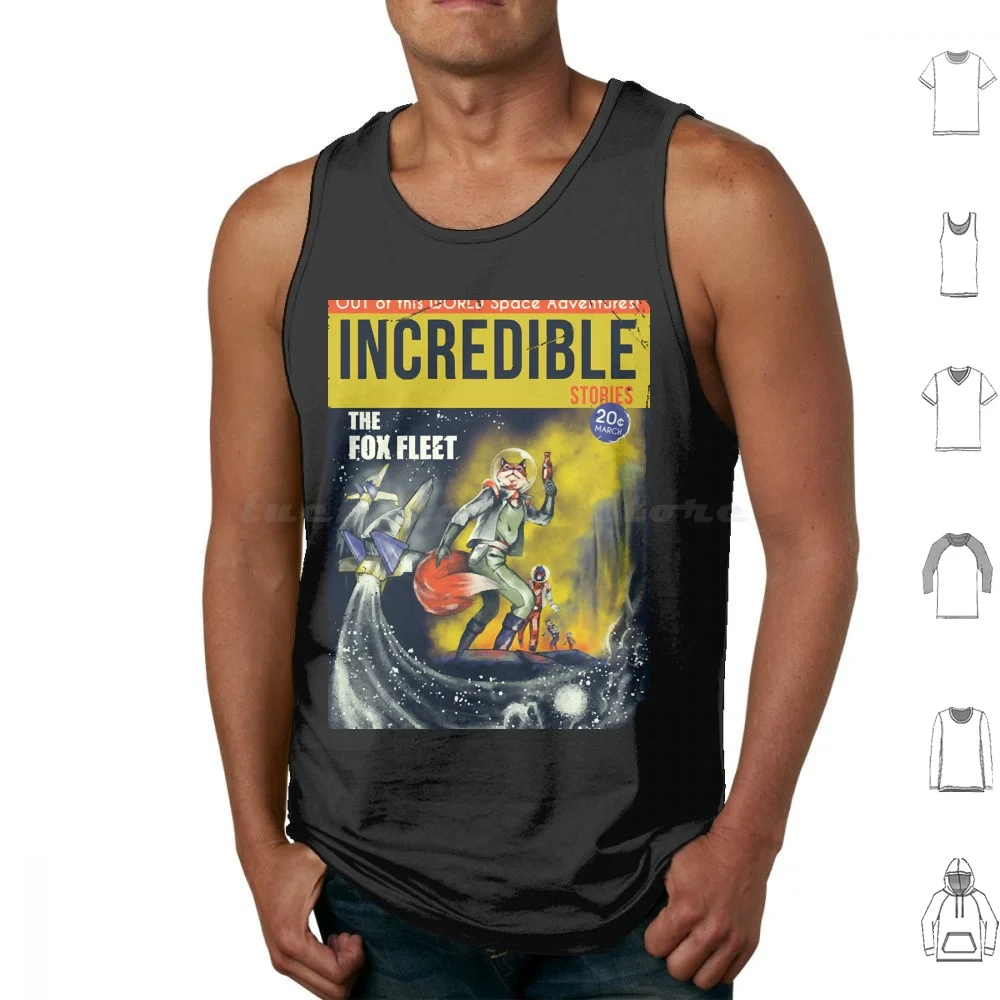 The Fox Fleet Tank Tops Vest Sleeveless Video Games Arwing Barrel Roll Comic Do A Barrel Roll Gamer Gaming Pop Culture Retro