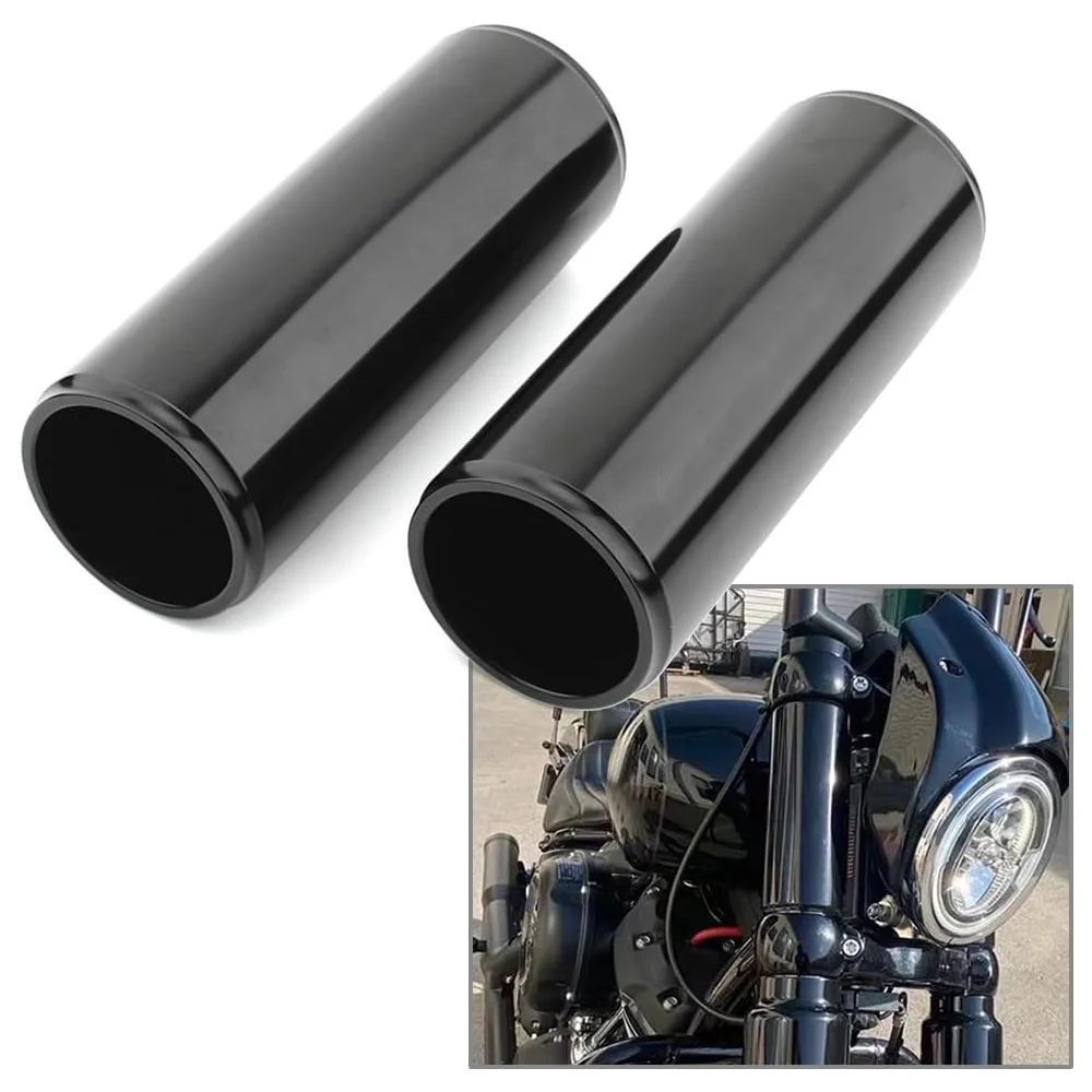 

Motorcycle 158mm Front Upper Fork Tube Slider Cover Absorber Shock Boot For Harley Davidson Street Bob 2018-2023 2024 Aluminum