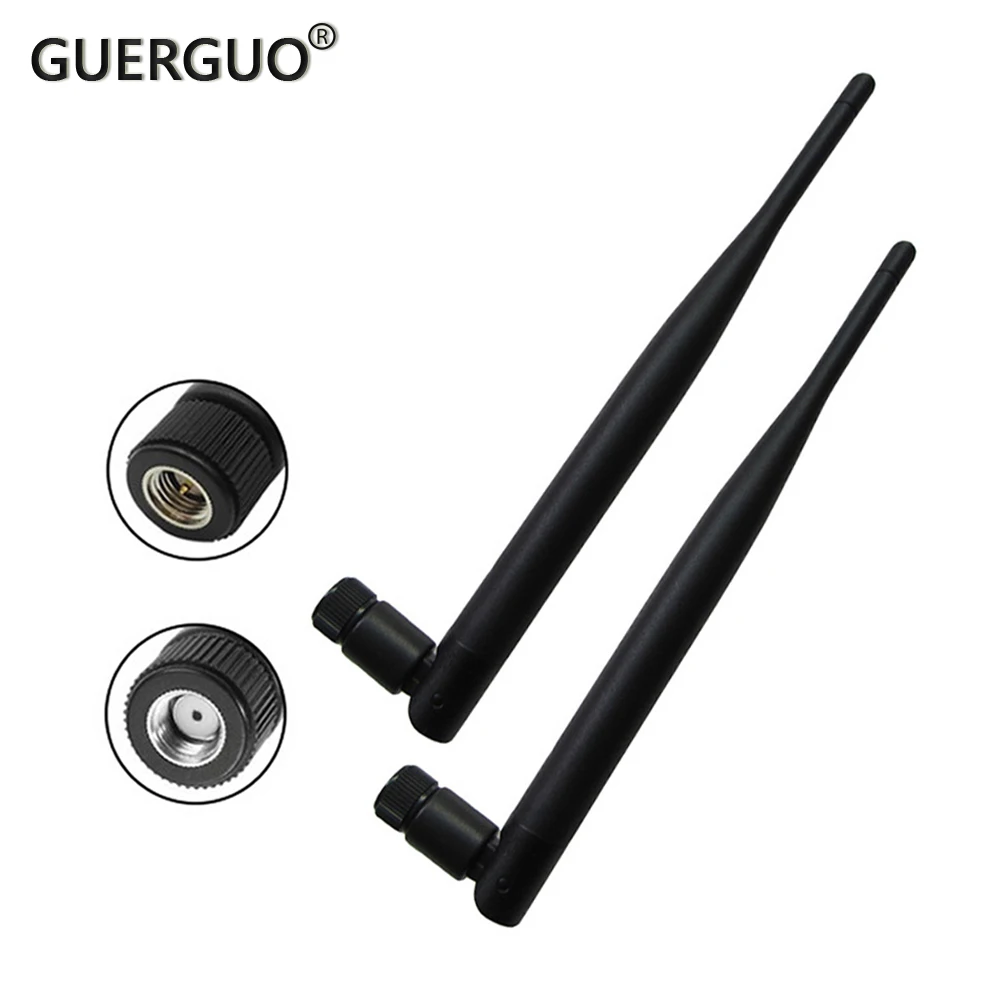 2PCS Glue stick Set-top Box Antenna 2.4G 5DB High Gain WIFI Bluetooth Wireless Router Antenna Security Antenna