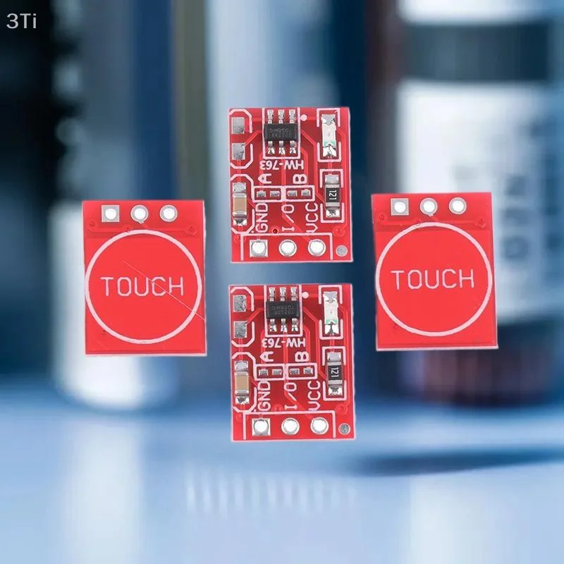 Paquete económico de 10 módulos de teclas táctiles capacitivas TTP223, función de interruptor autoblocante/momentaneo, un solo canal.