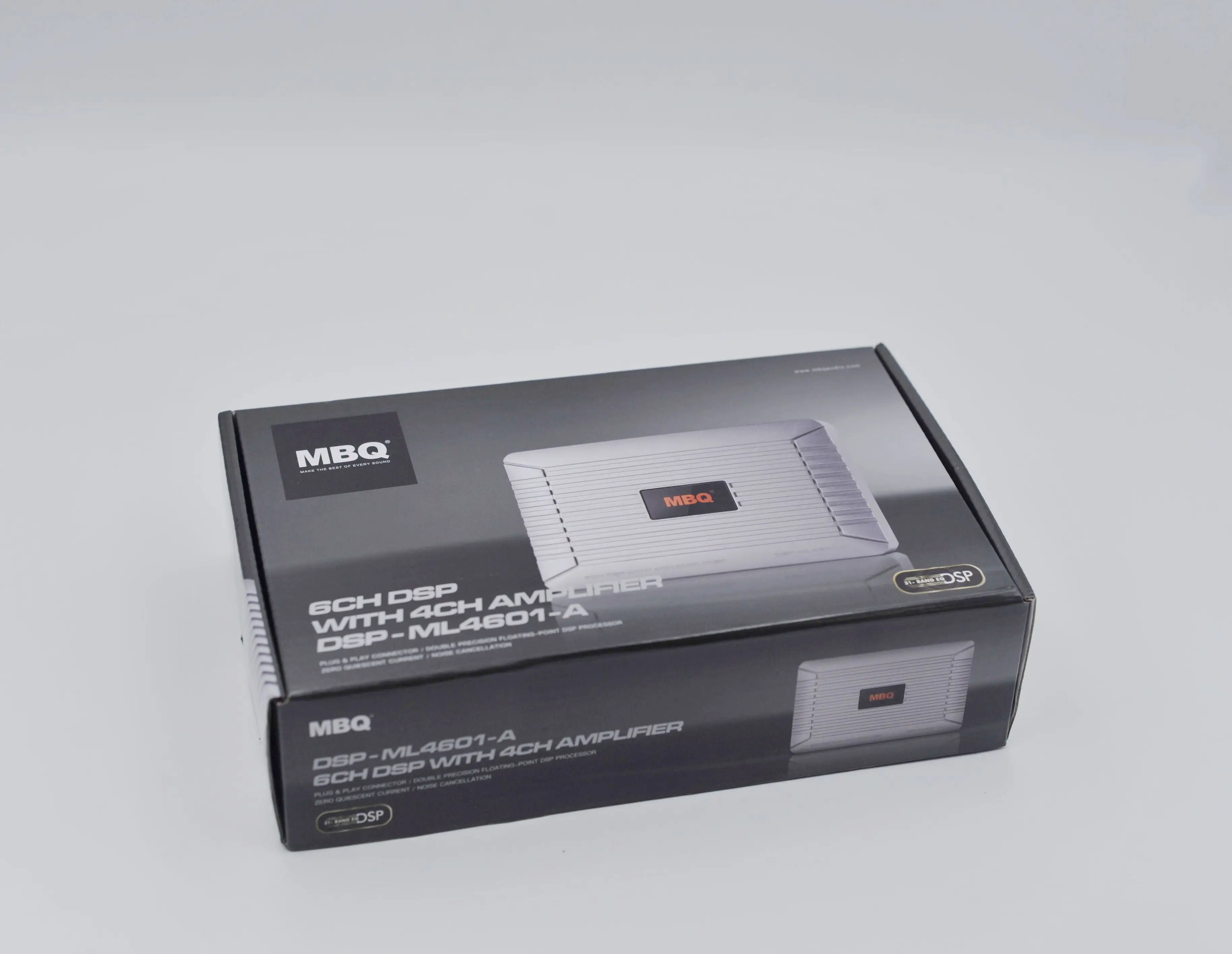 MBQ Car audio DSP amplifier 6-channel RCA/ 4-channel high level output / 31-segment EQ computer mobile phone debugging speaker