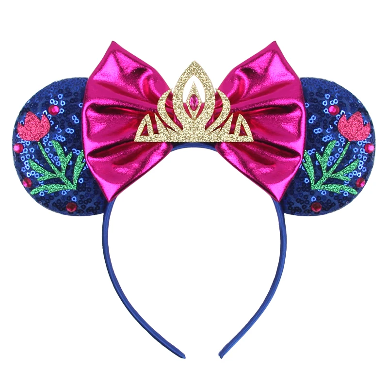 Neuestes modisches, süßes Haarband mit Mausohren für Kinder und Erwachsene, Festival, Party, Cosplay, Pailletten, gestricktes Haarband, DIY-Haaraccessoires – Detail 8