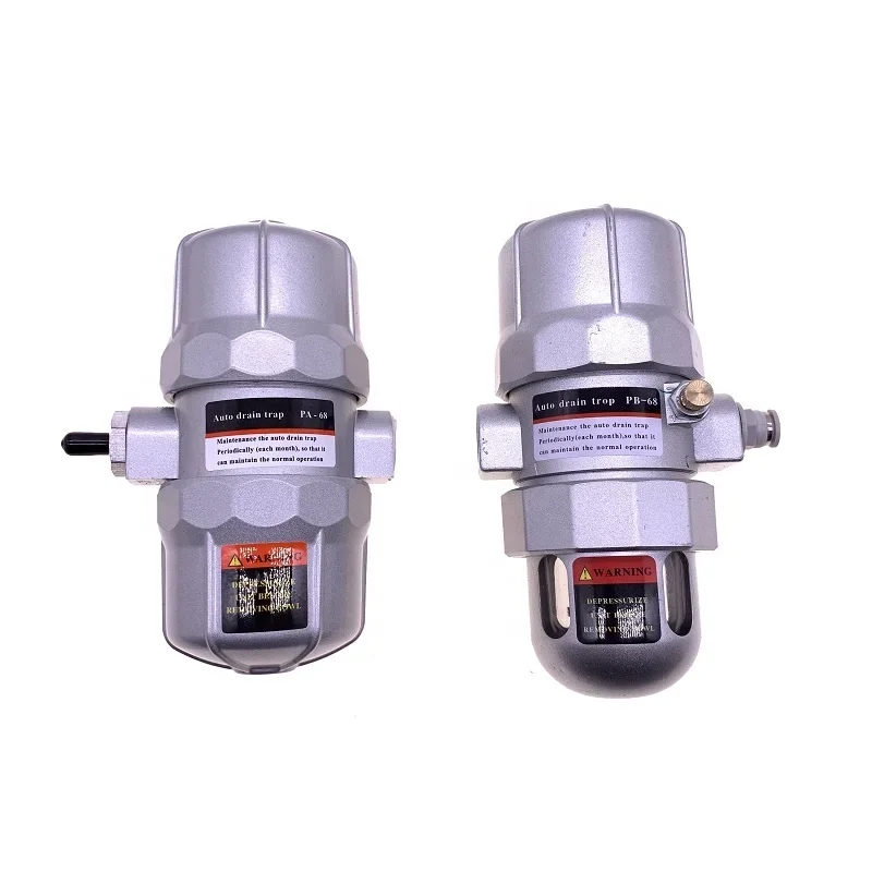 2pcs/lot PA-68/PB-68 auto drain valve drain trap for air dryer with 1/2'' NPT 0-16bar /0-80 degerees