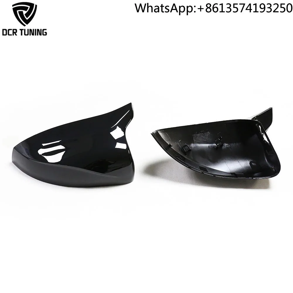 

For Glossy Black ABS Mirror Cover Replacement for Audi A3 S3 RS3 8V Lane Blind Assist M Look Rearview Door Shell Side Mirror Typ