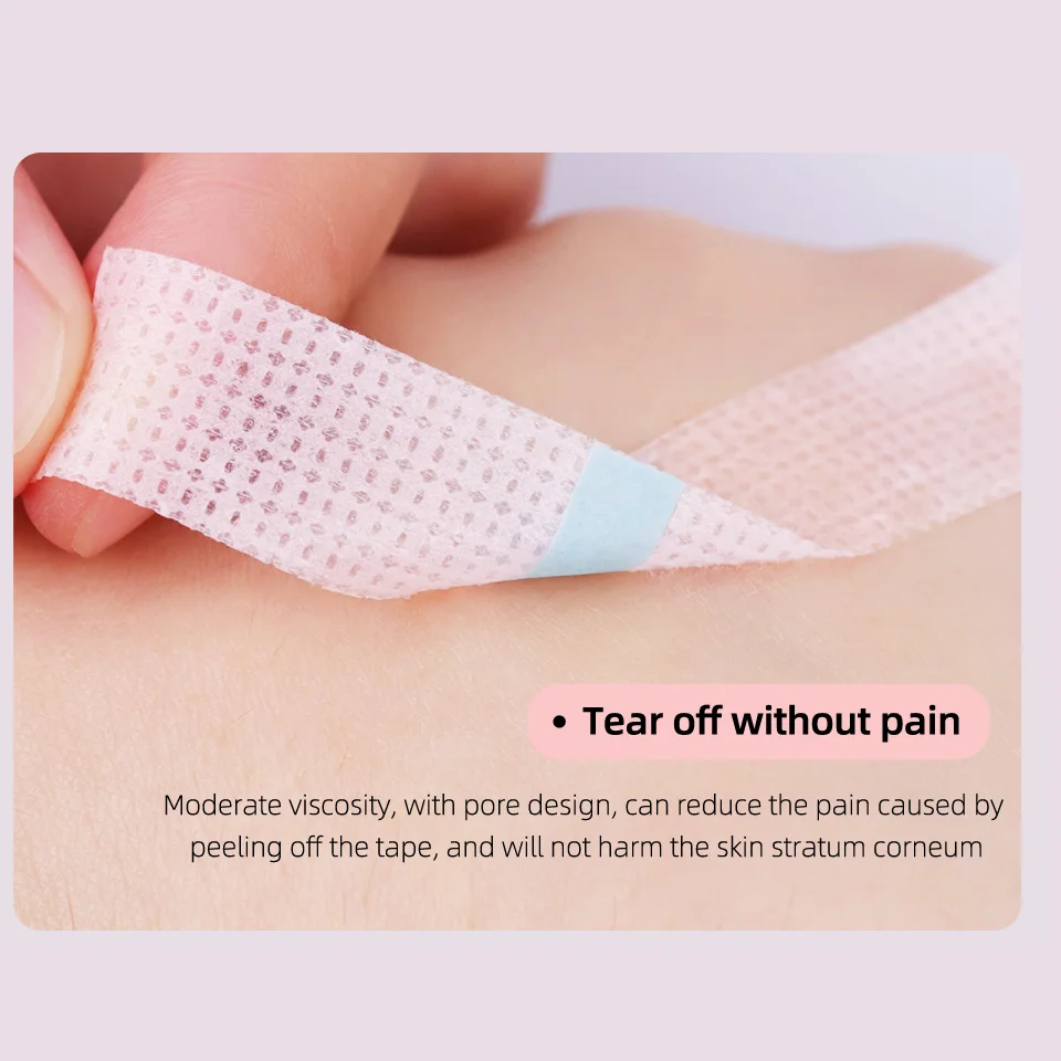 Nastro in gel di silicone per estensioni delle ciglia Pelle sensibile Multiuso Non tessuto traspirante sotto il cuscinetto per gli occhi Toppe Fornitore di strumenti per il trucco