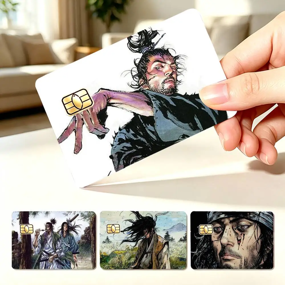 Vagabond Miyamoto M-Musashi  4pcs 1Set Card Stickers Small Waterproof Chip 4PCS Card Sticker Anti-Scratch