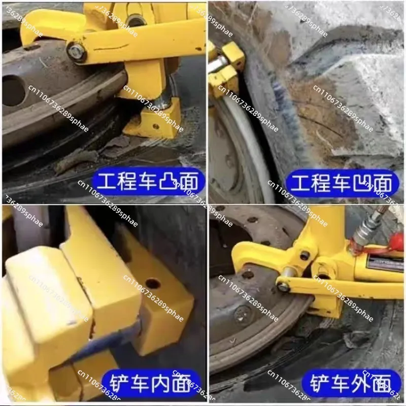 Pneumatic tire press, truck trailer, forklift, tire picker, loader, tire removal and maintenance tool, American original