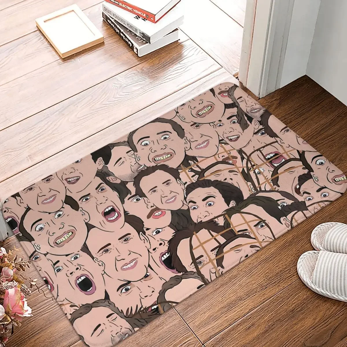 Non-Slip Carpet Nicolas Cage All Over Doormat Bedroom Kitchen Mat Welcome Decoration Rug