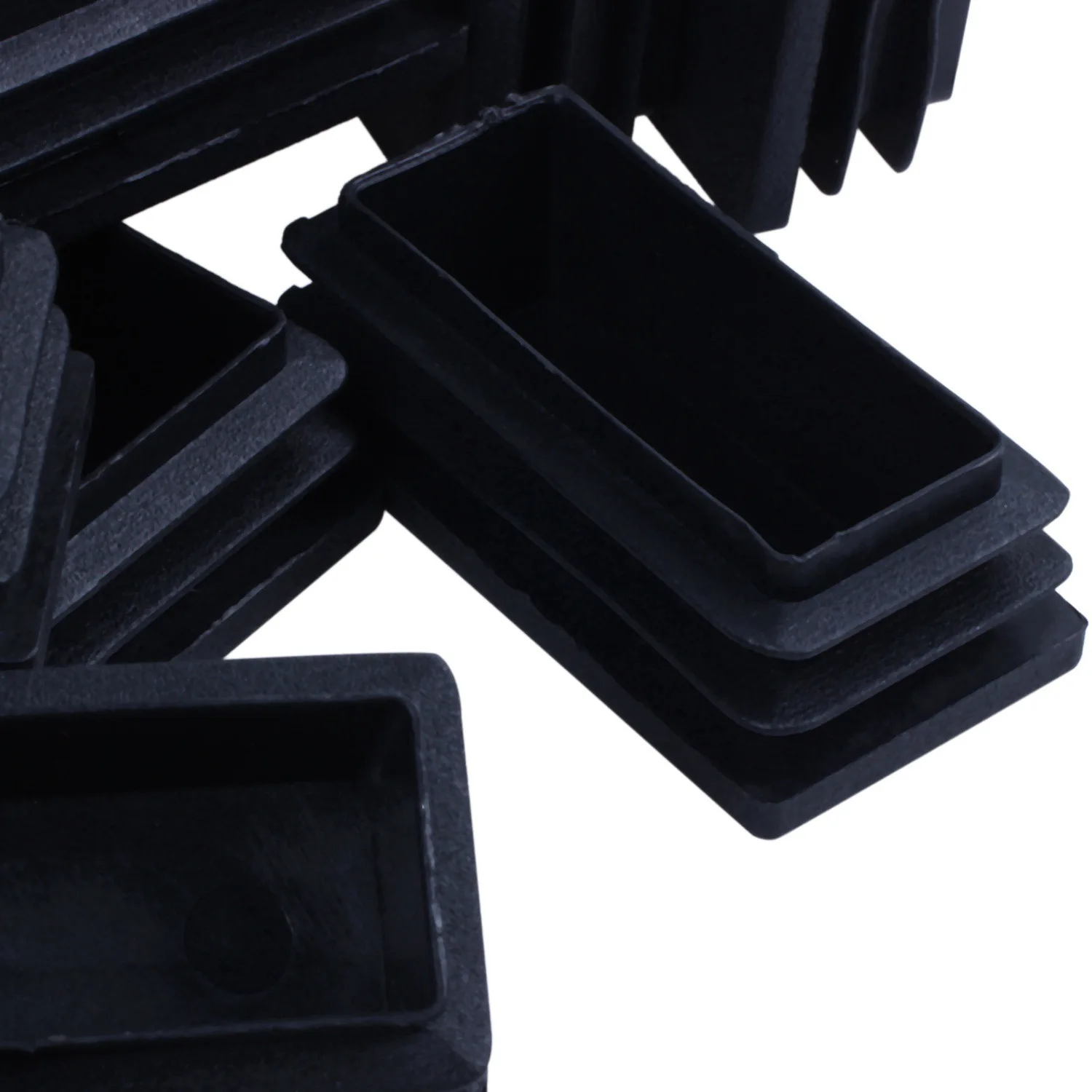 

ABWP-50 Pcs Black Plastic Square Blanking End Caps Tube Inserts, 20Pcs 25Mm X 25Mm & 30Pcs 25X50mm