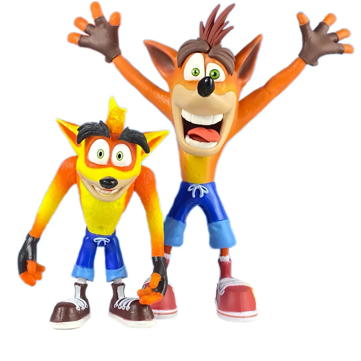 New 20cm Crash Bandicoot Anime Figure Peripheral Kawaii Model Room Decoration Collection Desktop Ornament Birthday Gifts Toy Kid