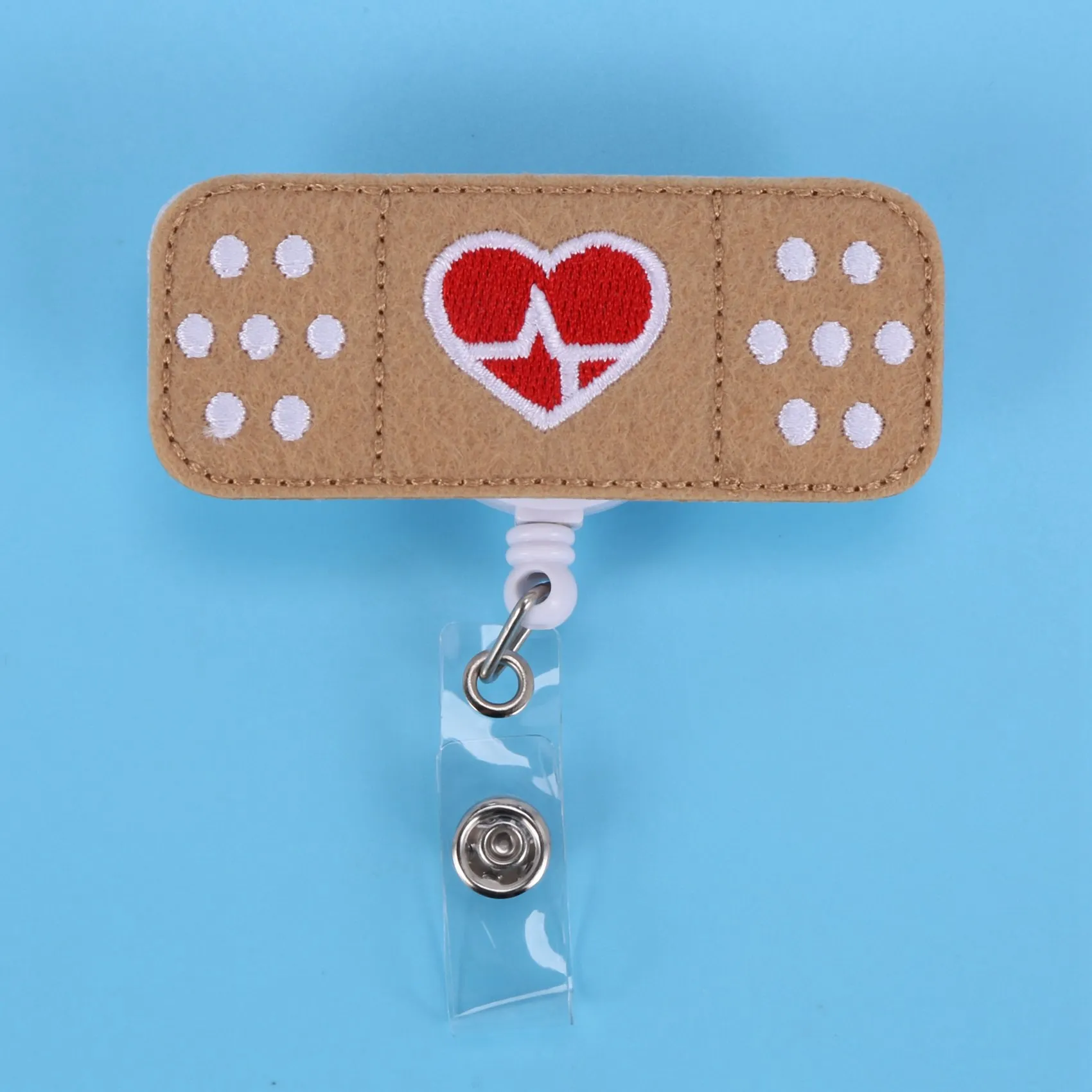 AM-간호사 배지 릴 홀더 - 6개입 - 간호사 배지 - 밴드 에이드 배지 릴 - 여성 간호사에게 완벽한 선물