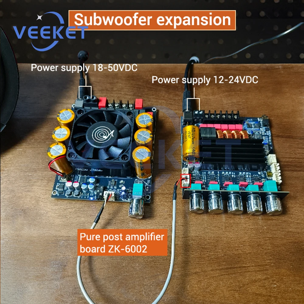 لوحة مضخم صوت كوالكوم 2.1 قناة 50 وات + 50 وات + 100 وات وحدة أمبير طاقة رقمية مع APTX ضياع DAC صوت TPA3116 #6