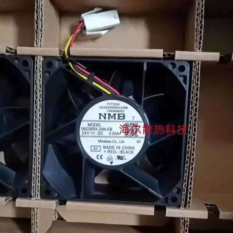 for NMB09238RA-24N-FB 9238 24V 0.93A Original Plug Variable Frequency Cooling Fan