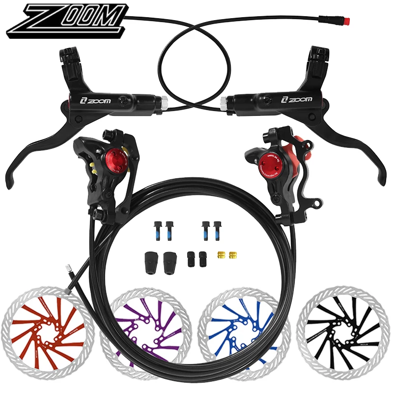 

ZOOM HB-775E Electric Bicycle Disc Brake Set 1100/1850mm E-Bike Hydraulic Brakes Set Electric Scooter Hydraulic Disc Brake