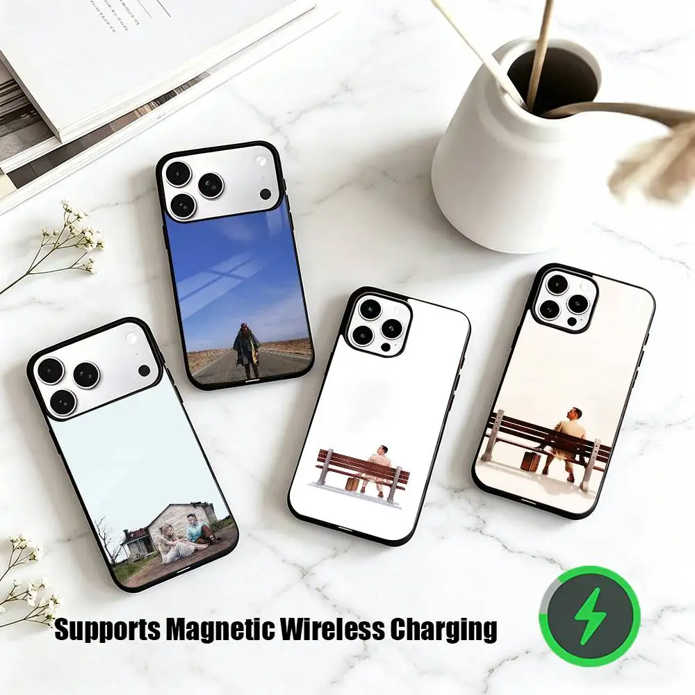 

Movie F-Forrest G-Gump Phone Case For iPhone17,16,15,14,13,12,11 Plus,Pro Compatible with magnetic wireless charging