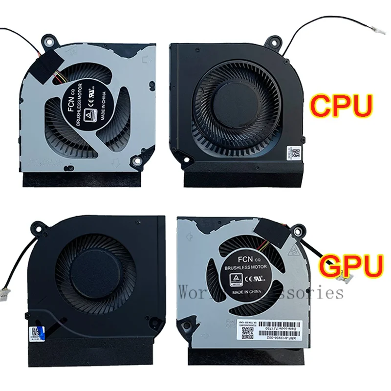 Imagem -01 - Cpu Gpu Ventiladores de Refrigeração para Acer Predator Helios 300 Ph31753 Ph315-52 An515-55 an 515-56 An515-57 An51545 An517-52 N20c1 cpu gpu ventiladores de refrigeracao para acer predator helios 300 ph31753 ph315 52 an515 55 an 515 56 an515 57 an51545 an517 52 n20c1 01